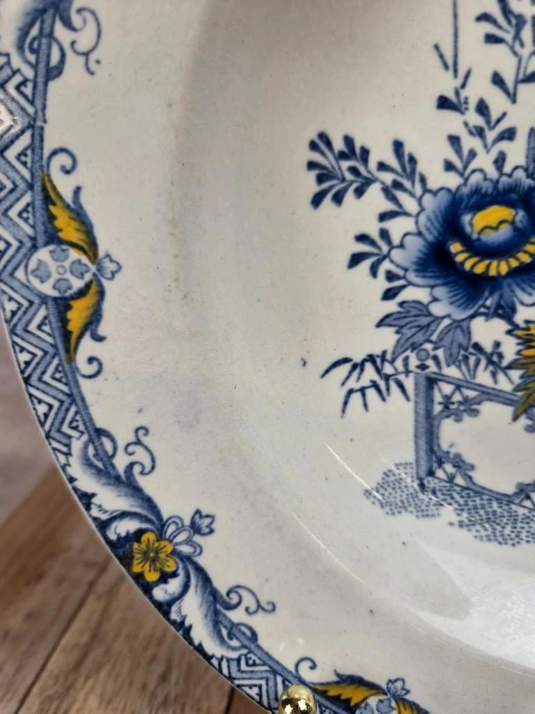 Deep plate Terre de Fer Creil & Montereau Kyoto, polychrome – photo 4